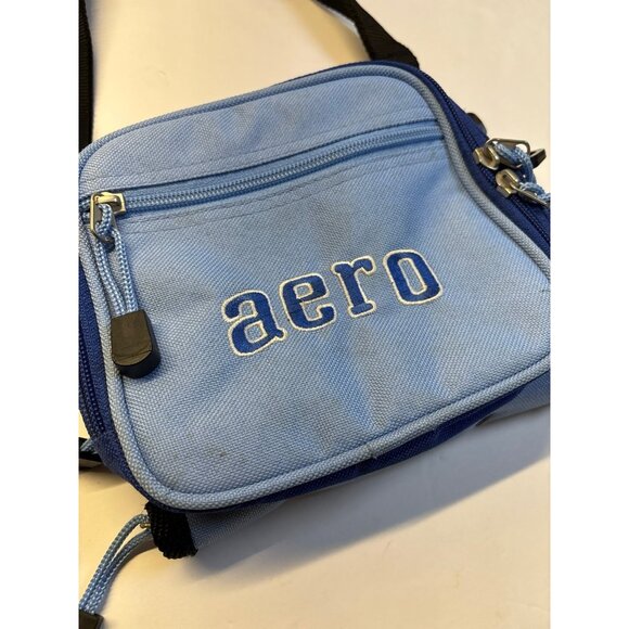 Aeropostale Blue CD Player Bag and CD Case holder (Y2K 2000s) - Picture 2 of 6